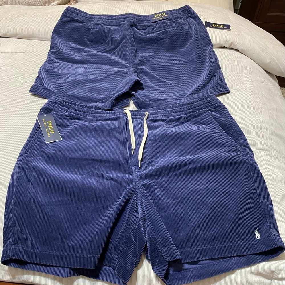 BRAND NEW Ralph Lauren Polo Corduroy Shorts-Rich Blue